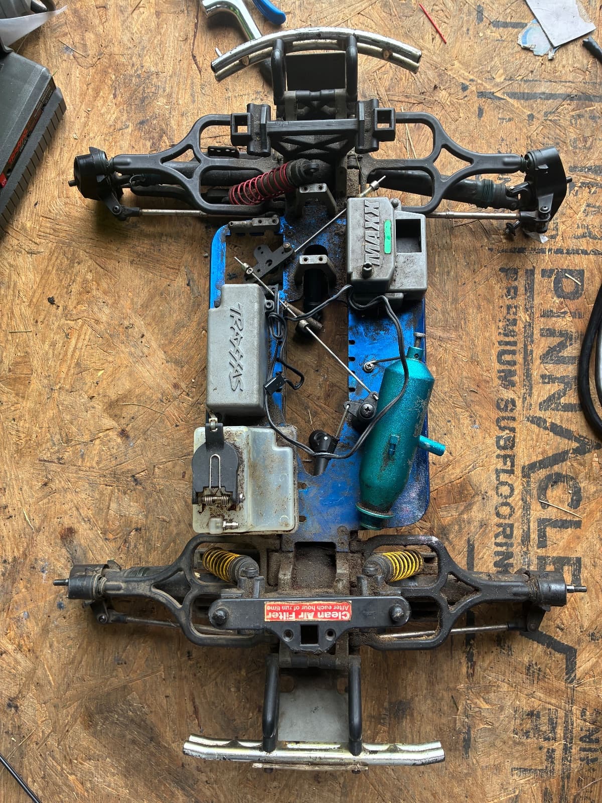 Traxxas t Maxx short chassis parts truck